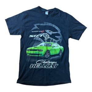 Dodge Challenger STR Hellcat FOTL HD Cotton Graphic Black T-Shirt Size: M